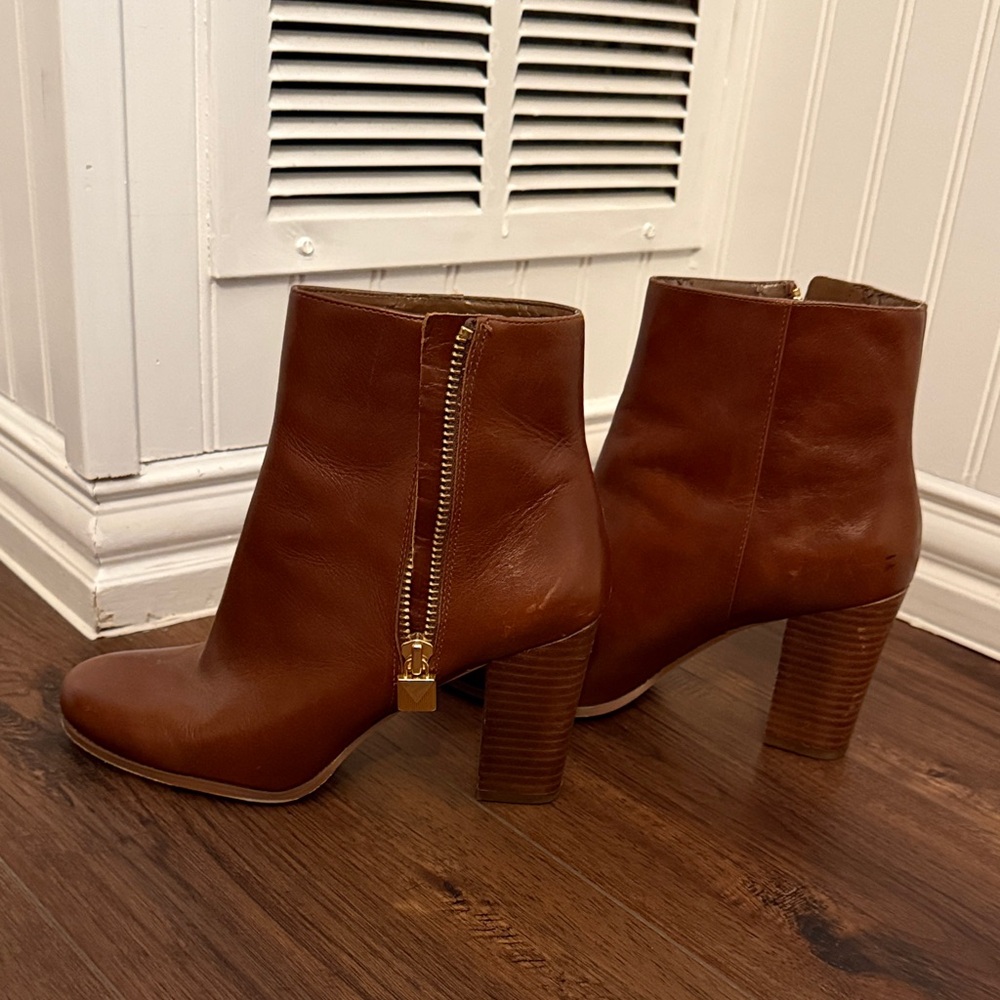 Brown Leather Ankle Boots
